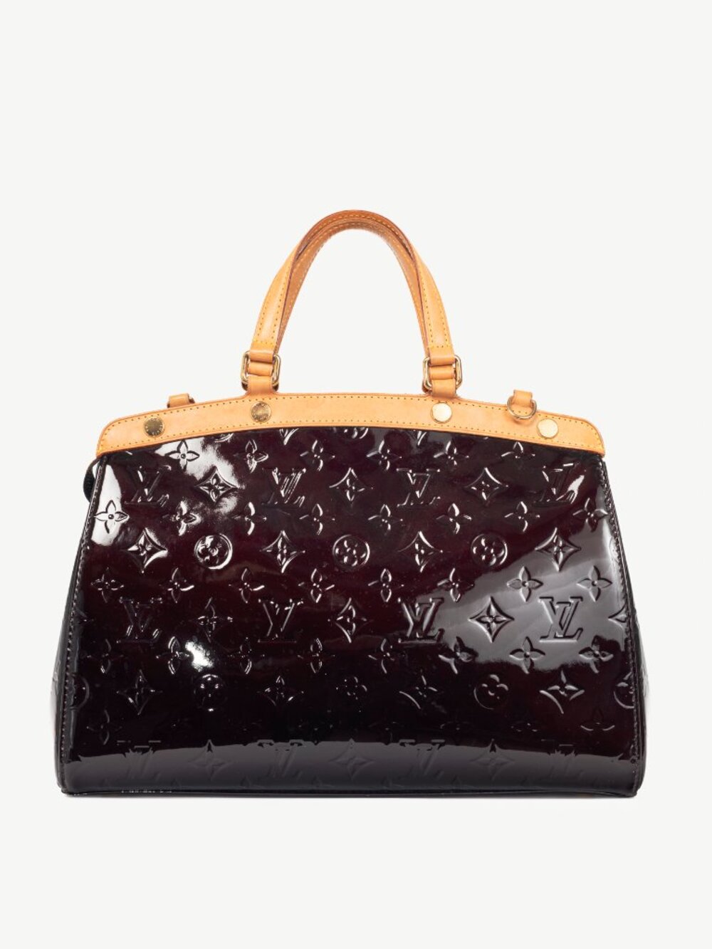 Louis Vuitton Brea MM Amarante Monogram Vernis Leather Tote - Picture 4 of 13